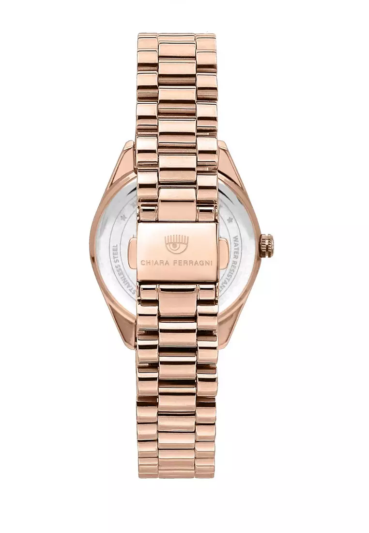 【2 Years Warranty】 Chiara Ferragni Everyday 34mm White Silver Dial Women's Quartz Watch R1953100506