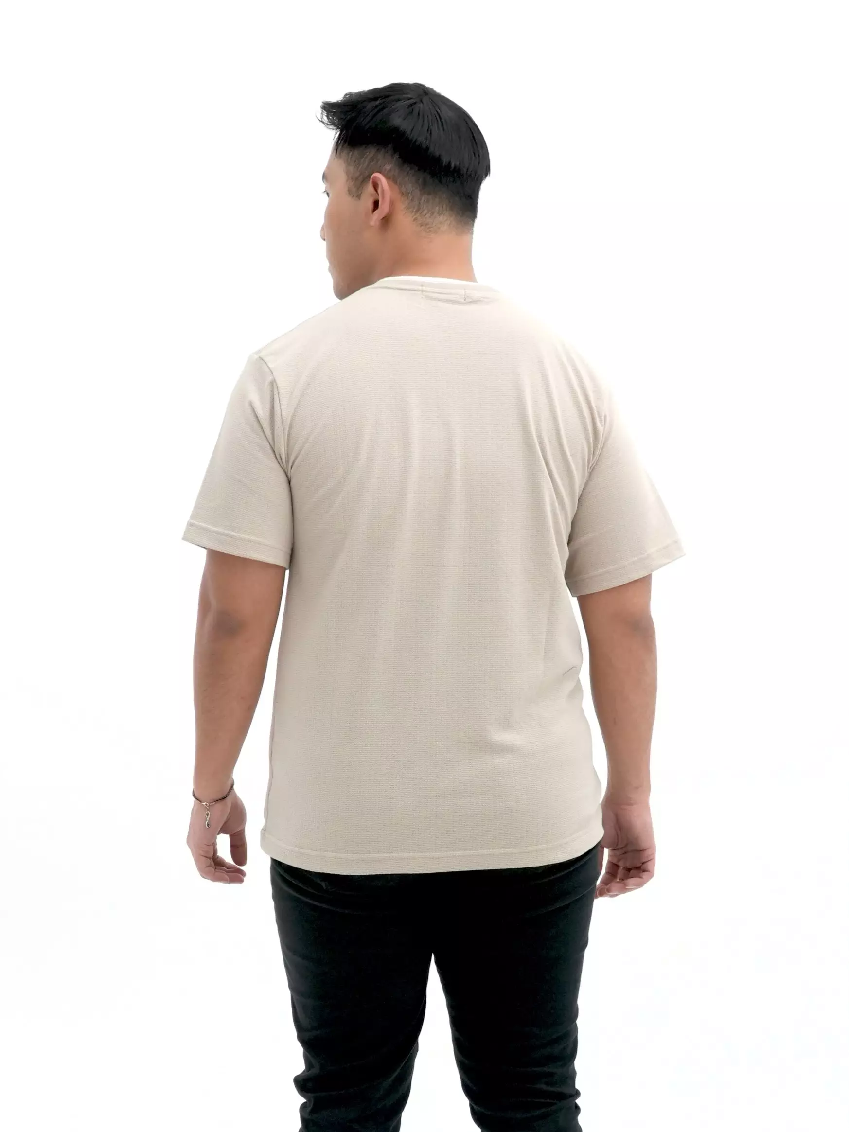 Kaos Oblong T-Shirt Krem Beige 3456