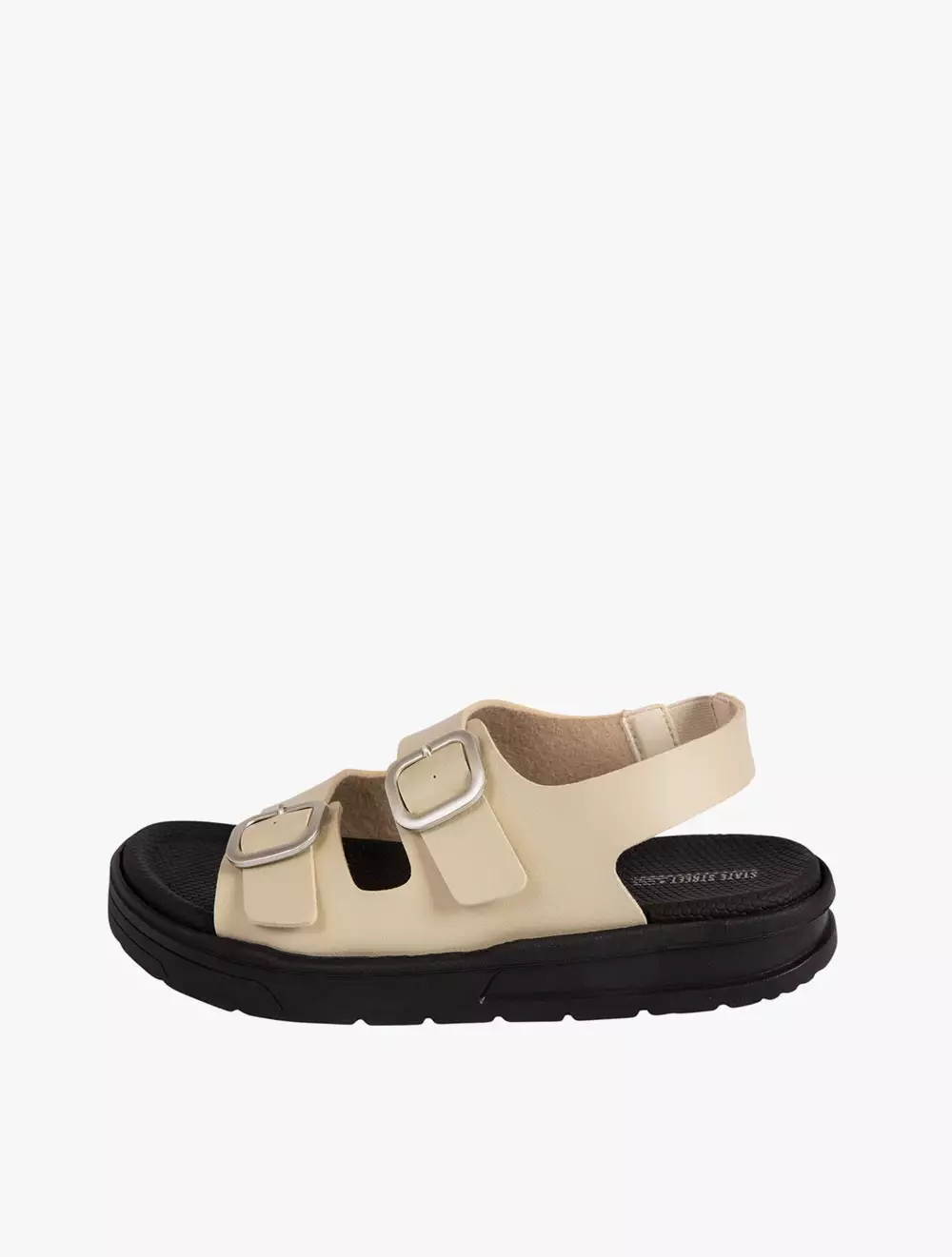 Payless State Street Womens Cameron Footbed Sandals - Ivory_05