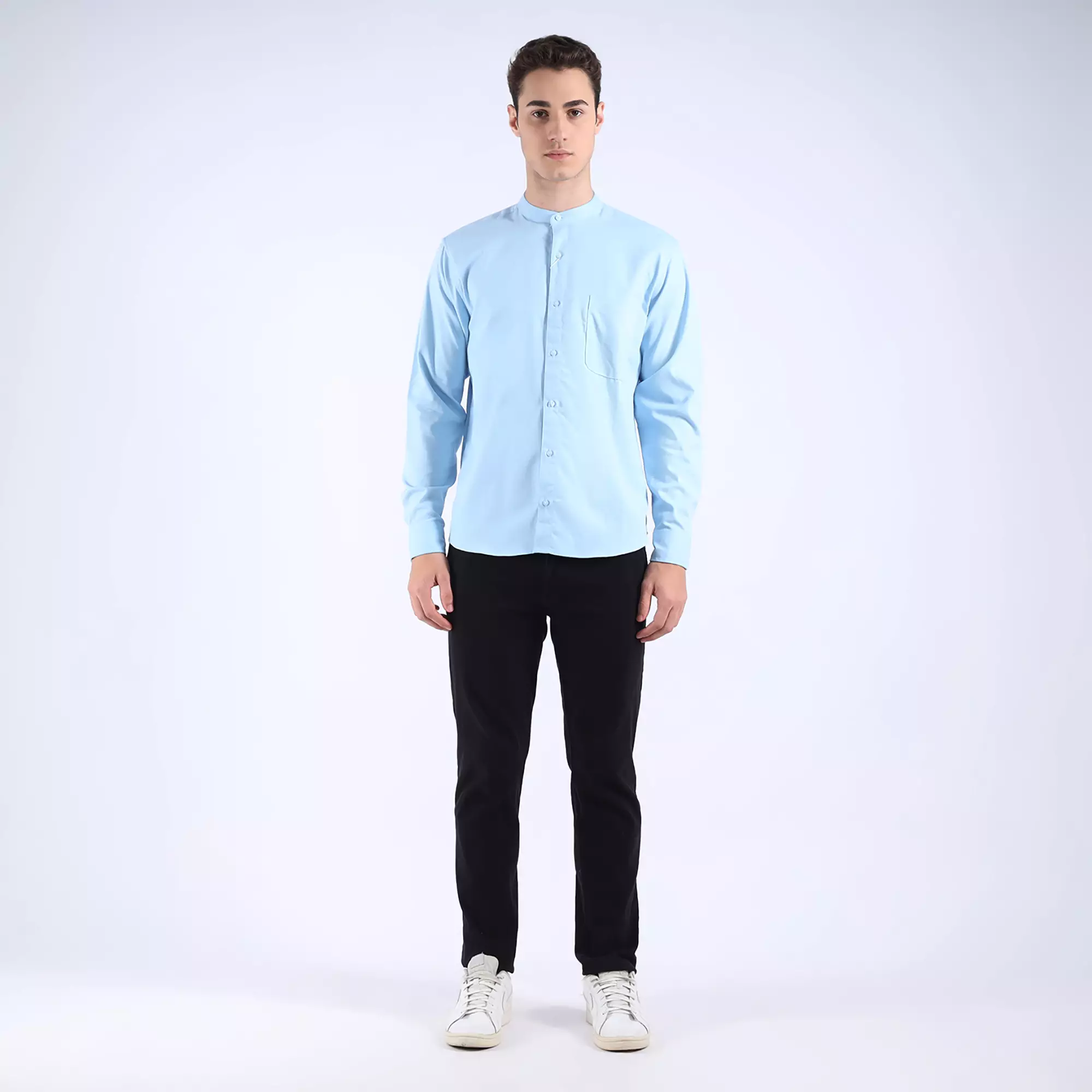 LARUSSO X Rizky Ridho - Form + Focus - Koko Ultra Soft Lengan Panjang - Sky Blue