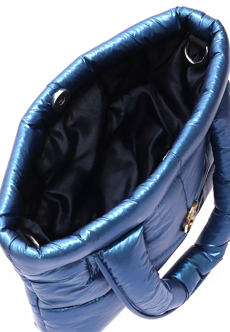 Angelina Pillow Puffy Bag Smooth Texture And High Quality - Blueberry