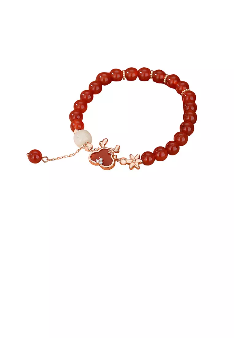 Gucci red on sale bead bracelet