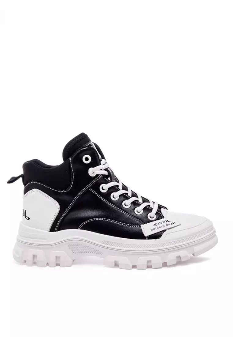 Discount on Twenty Eight Shoes  shoes - SKU: VANSA Cow Leather High-top Lace Up Causal Sneakers VPW-T8630