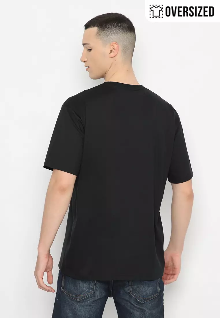 POLICE T-Shirt Print 3D Cotton Combed Oversized Pria 2239230031