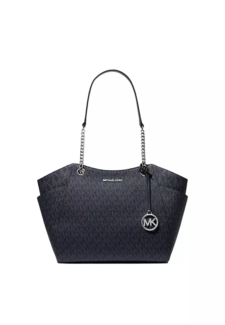 Jual Michael Kors Jet Set Large Signature Logo Top-Zip Shoulder