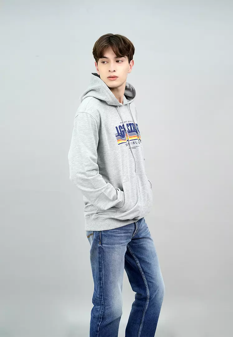 LGS Street - Hoodie - Gambar Sablon - Abu - SH.10.H032.004.C