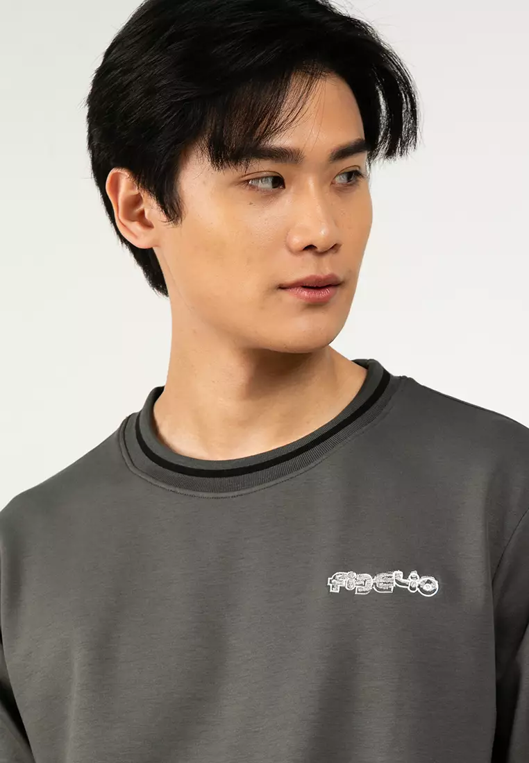 Easy Crew Embroidery Oversized Tee