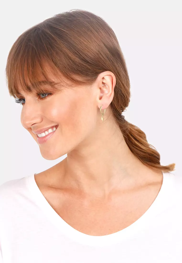 Earrings Astro Pendants Versatile Gold Plated