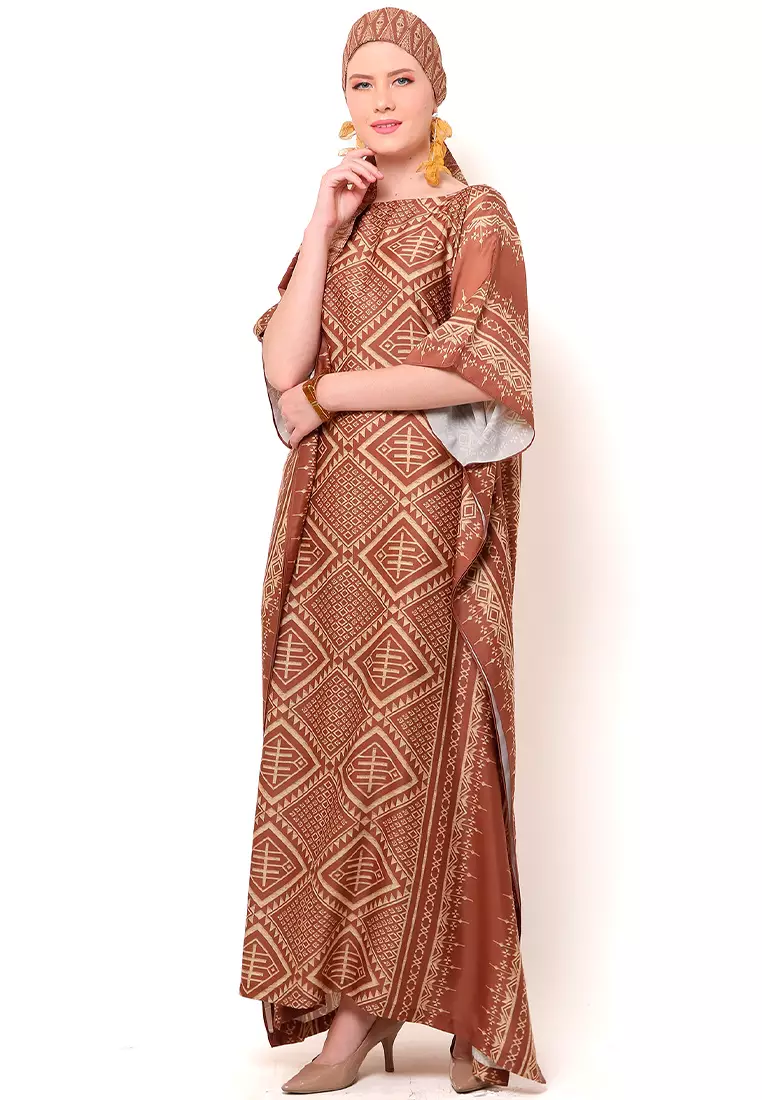 Kanzi Exclusive Short Sleeve Songket Kaftan