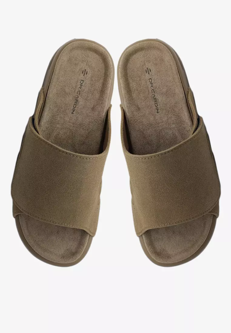 Dr Cardin Men Cove Air Suede Comfort Sandals with Adjustable Strap D-RLZ-8233