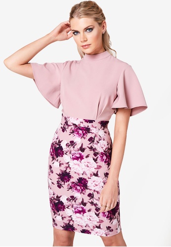 Buy Paper Dolls 2 In 1 Printed Bodycon Zalora Hk