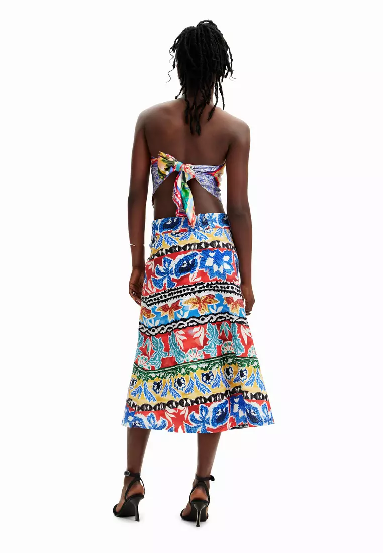 Stella Jean ethnic midi skirt 
