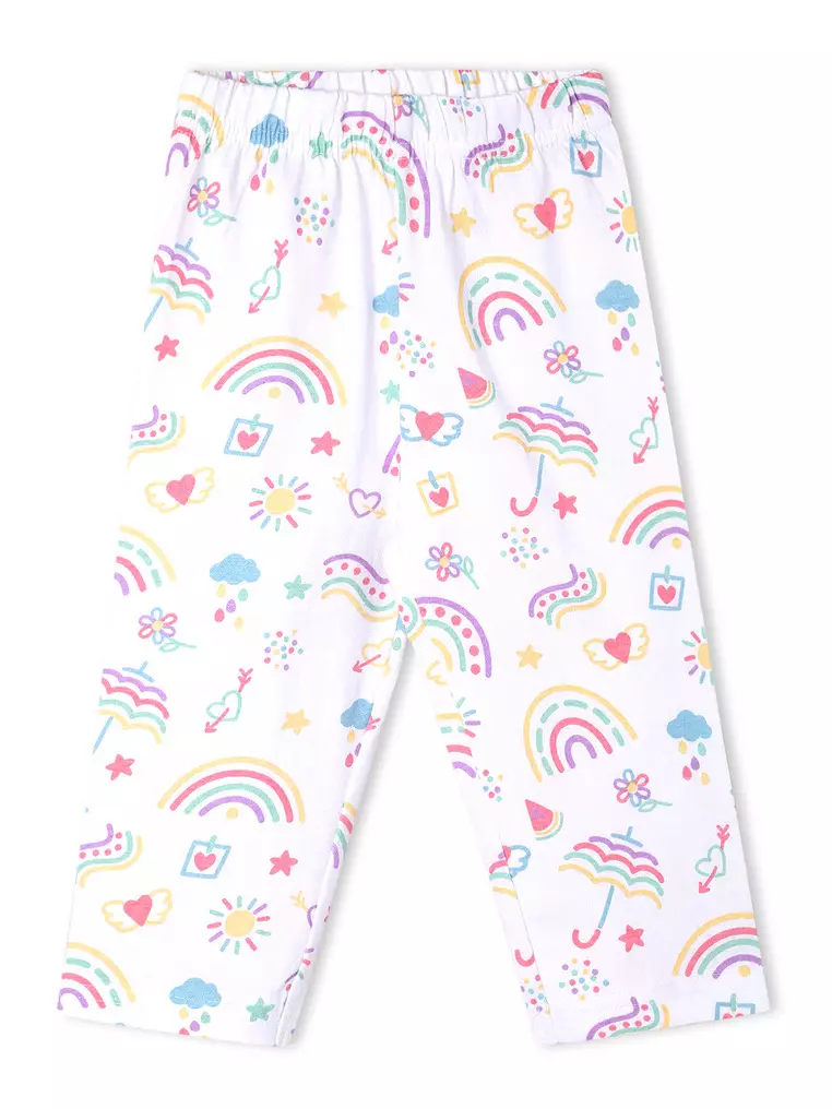 Baby and Kids Pajama Nightsuit Set- Sunshine and Rainbows