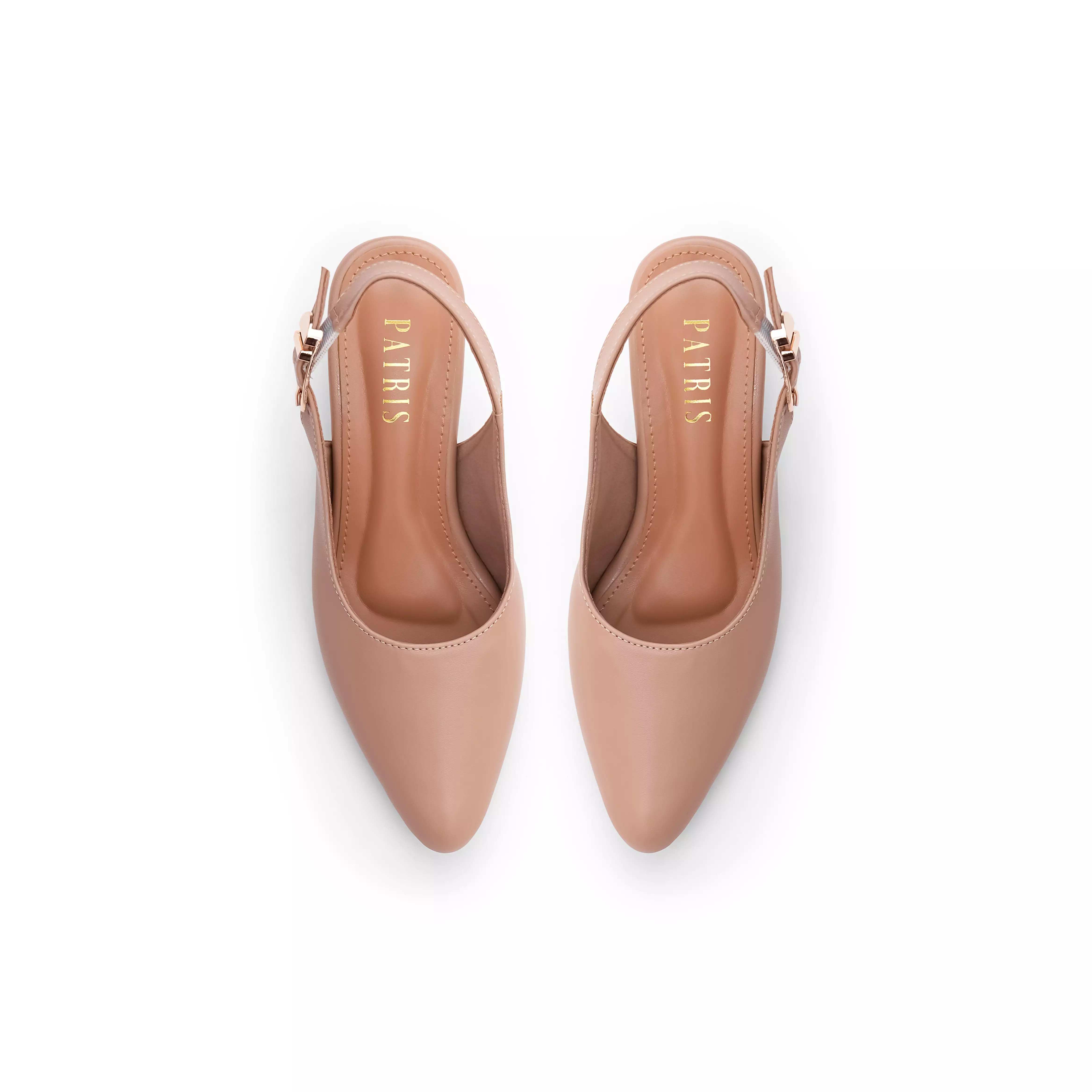 PATRIS Lenora Mules Heels Wanita / Slingback Hak 5 Cm