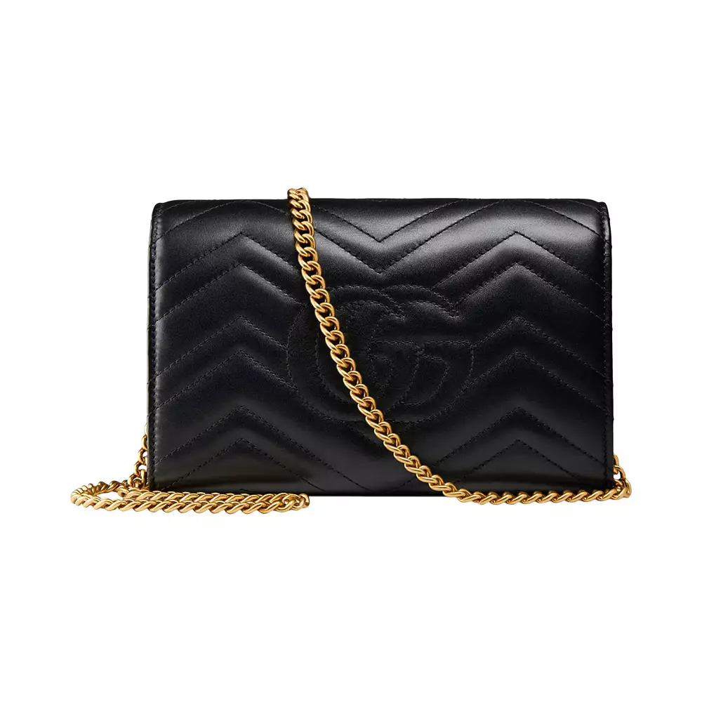 GG Marmont Matelassé Mini Bag Black Ghw
