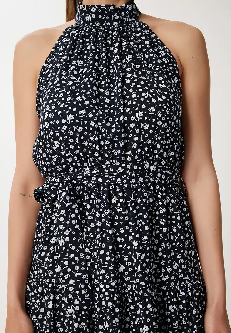 Halter Neck Floral Summer Dress