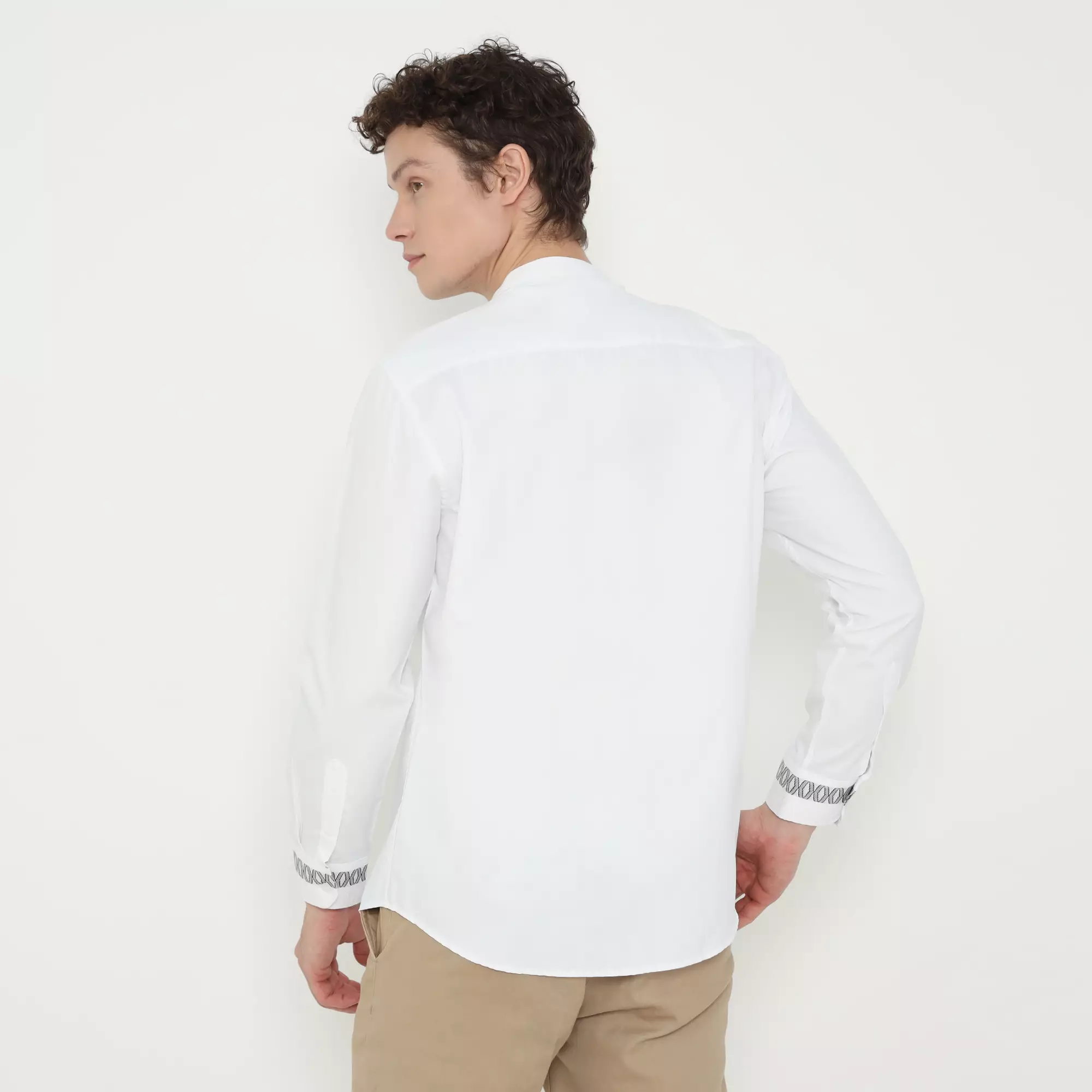 Platini Kemeja Koko Pria Lengan Panjang Katun White 961350.07