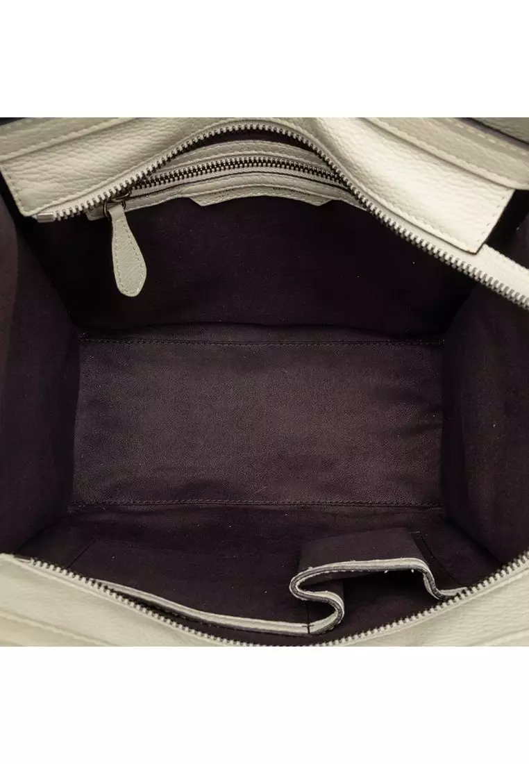 Pre-Loved Celine Micro Leather Luggage Tote