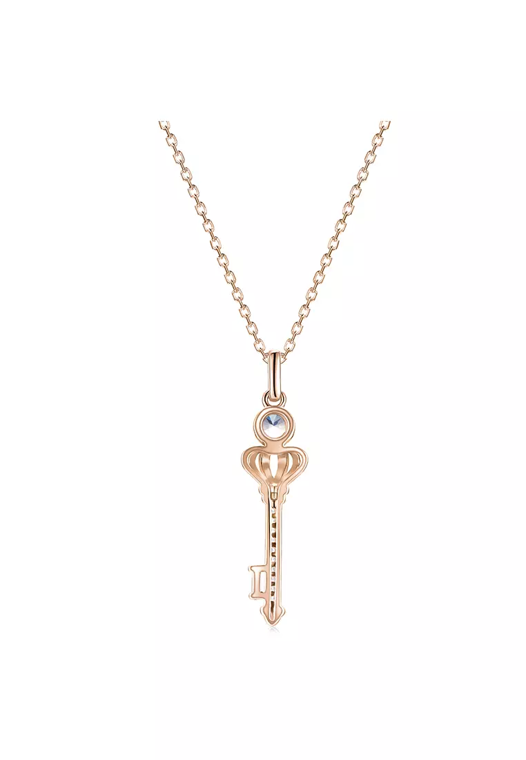 [ Alexandrite Collection ] Majestic Key Alexandrite Pendant Silver S925 RG - Kalung by Her Jewellery