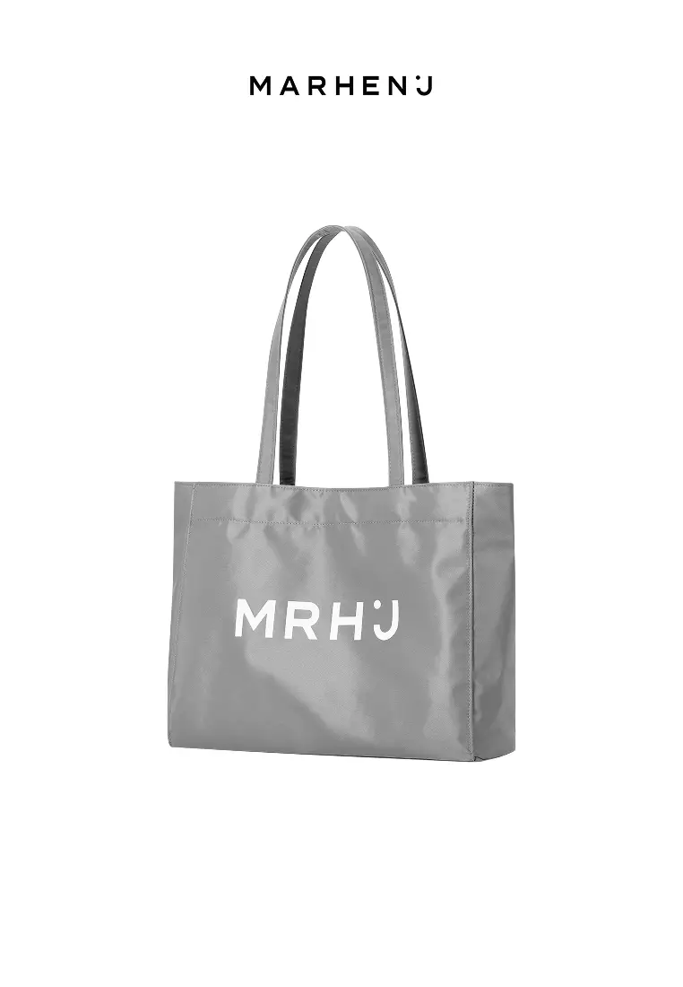 BONA Nylon Shoulder Bag Grey