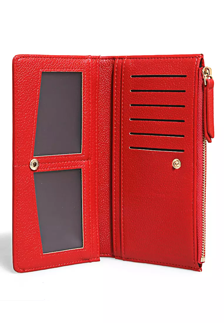 Dompet Wanita Model Panjang Women's Wallet Many Slot Material Leather ORIGINAL