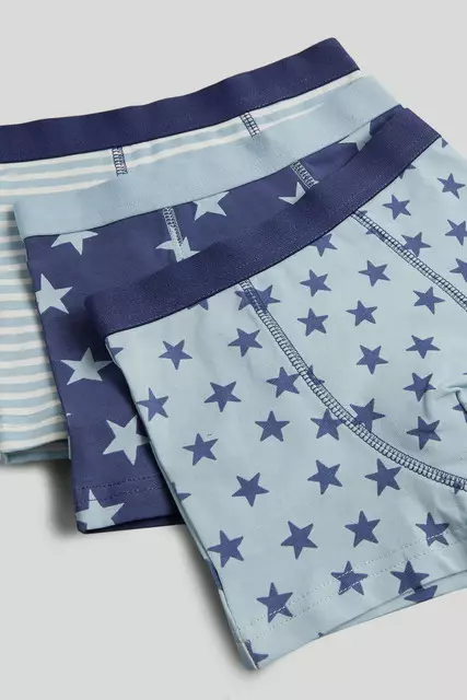 Mothercare 3 Pack Stars Trunk Briefs - Celana Dalam Anak Laki-laki (Multi)