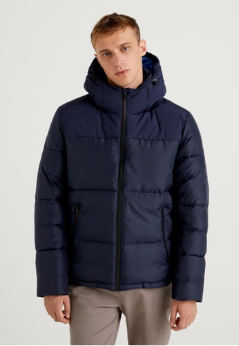 Silicon eel fashion United Colors of Benetton Puffer jacket with hood | ZALORA Philippines