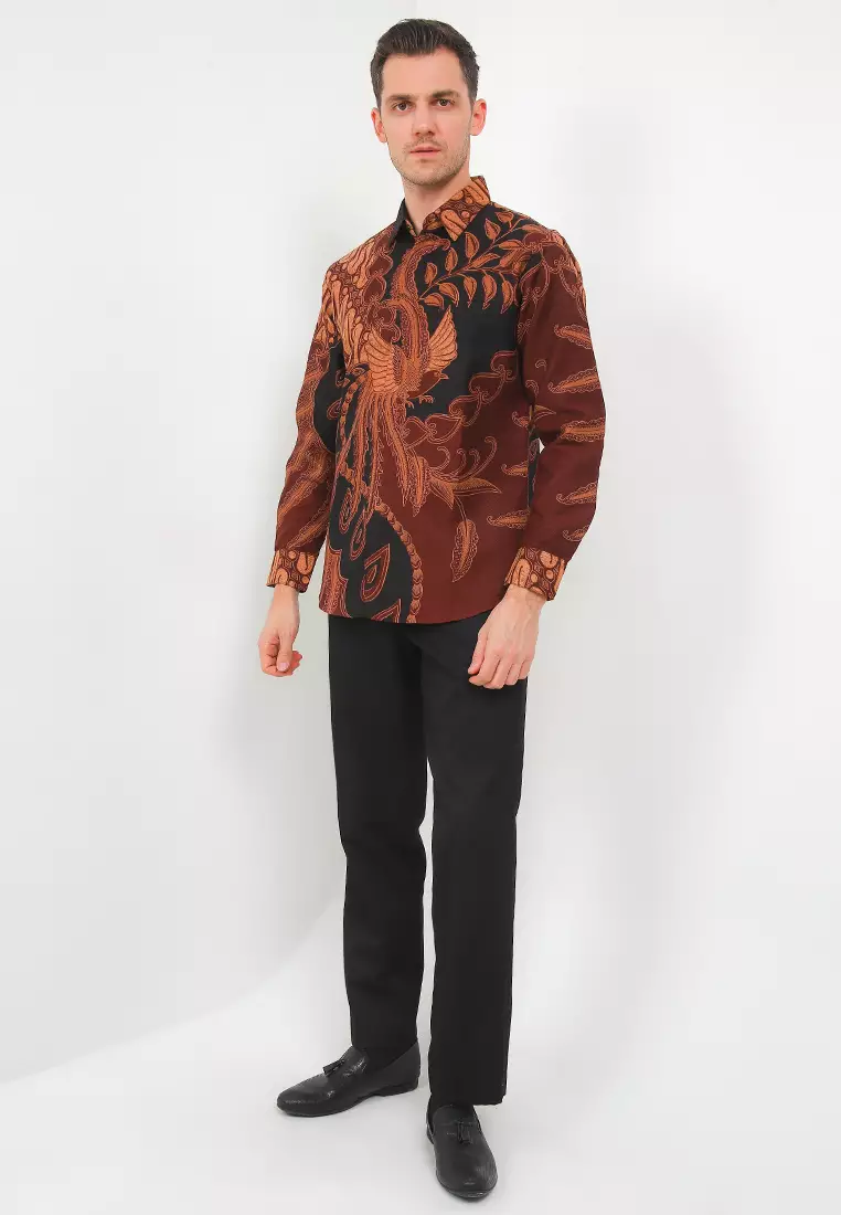 Batik Talenta Exclusive Lengan Panjng Dobby Katun Halus Samurai Black