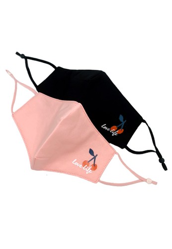 Jual La Floret 2 Pc Masker Kain Non Medis 3 Ply High Nose Extra Thick Filteration Design Mask With Adjustable Earloop Original Zalora Indonesia