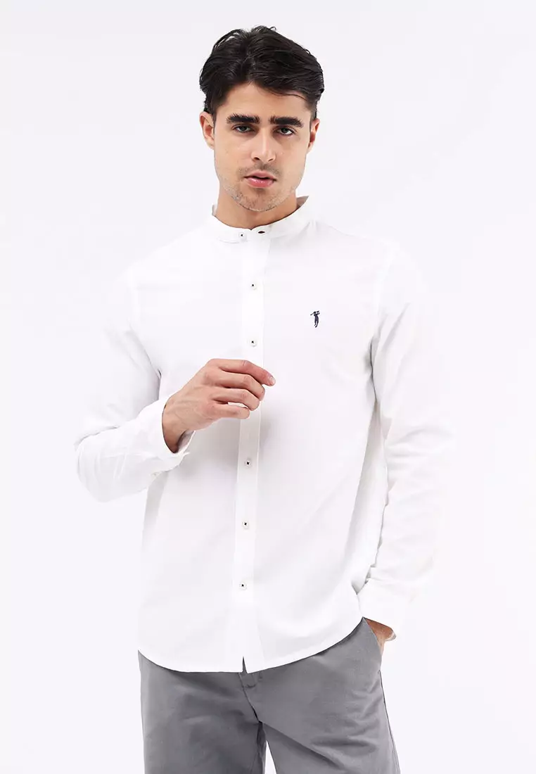 Woven Polo Long Sleeve
