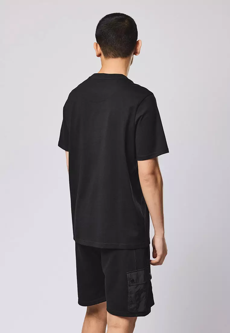 MENS BLACK THE PEOPLE GRAPHIC TEE
