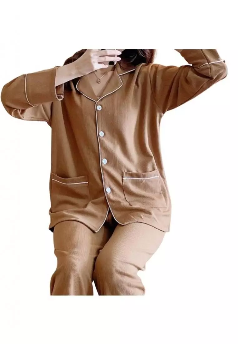 Rabiya Brown Sleepwear