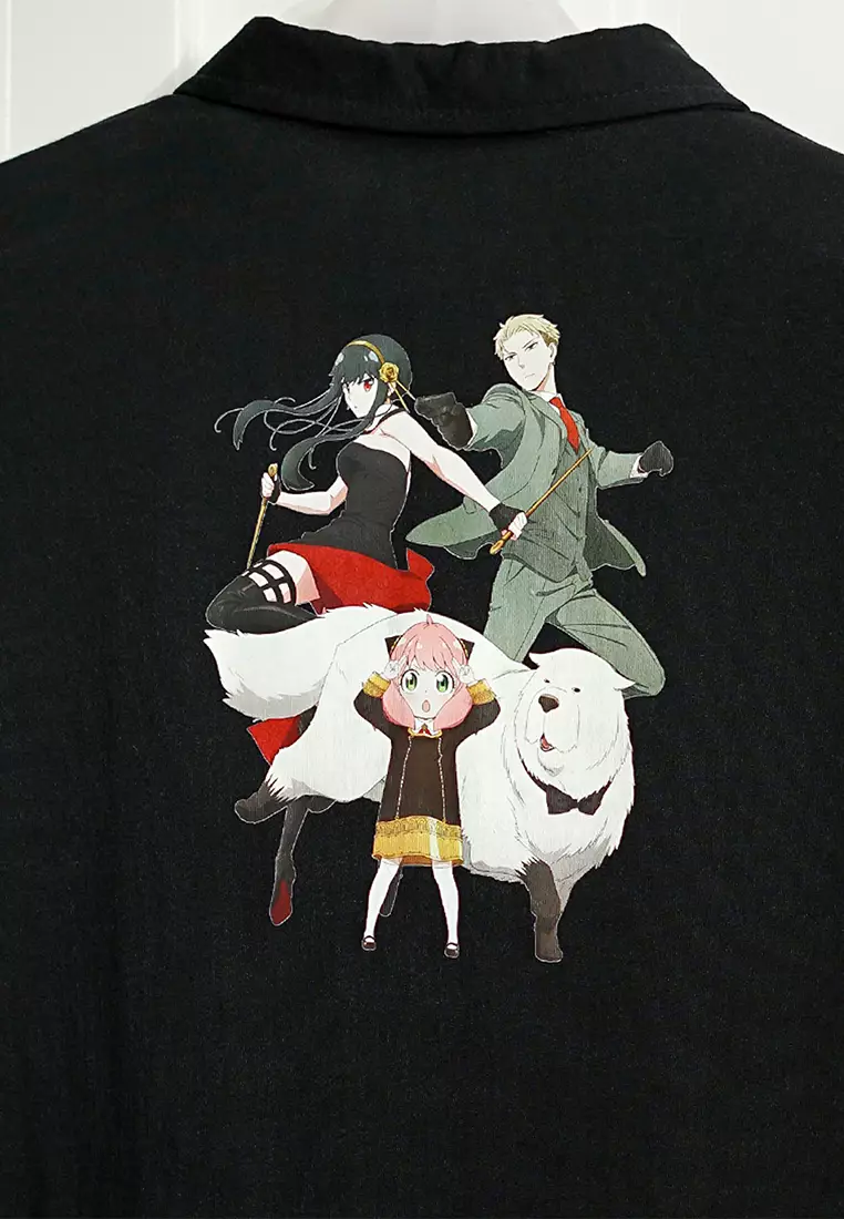 Cressida X SpyxFamily Kaos Kerah Kids Boy Black F002H3