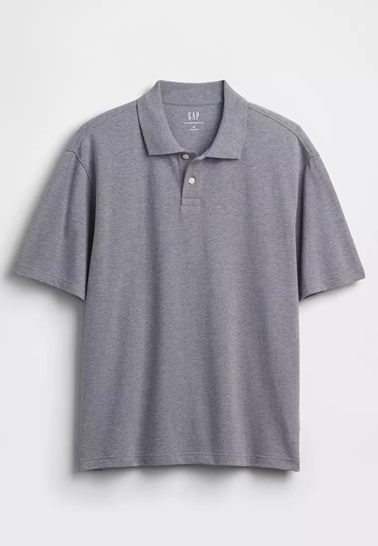 Relaxed Pique Polo Shirt
