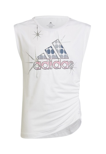 ADIDAS white dance single jersey regular tank top 18F54KA397E18EGS_1