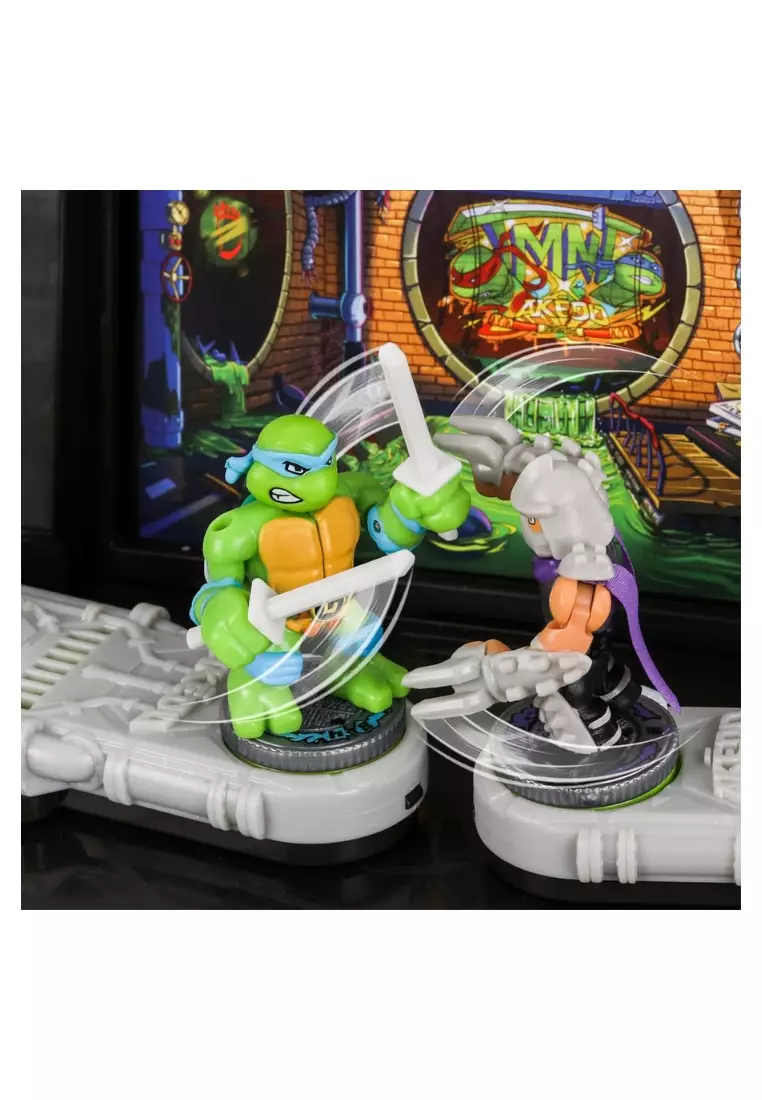 Legends of Akedo Teenage Mutant Ninja Turtles Battle Arena with 35+ Battle Sound Effects and 2 Exclusive Battling Mini Warriors - Leonardo and Shredder