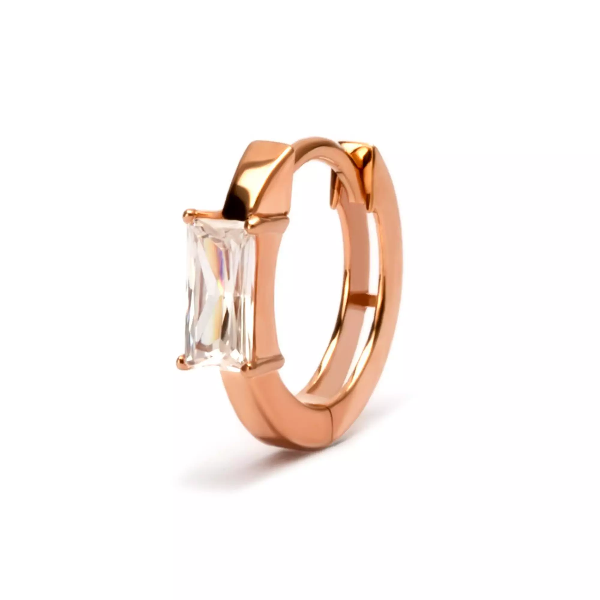 Anting Hoops Emas 8K -  Edisa Gold Hoops Earring - Tally Collection - Juene Jewelry