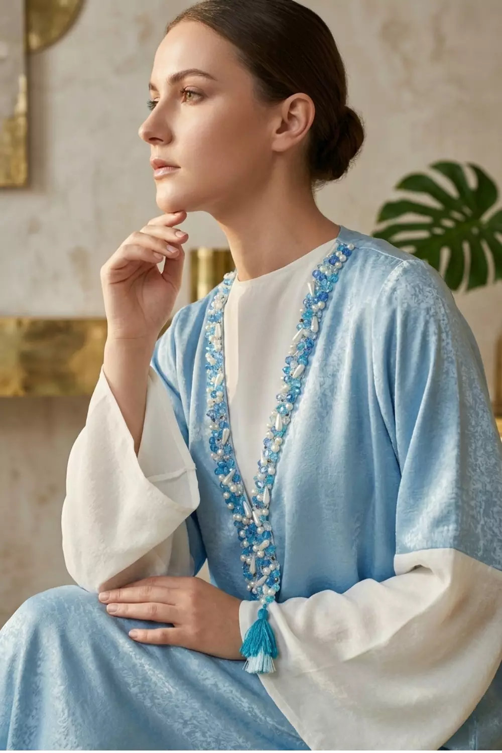 DEMURE&CO - Jana Prive’ Coat Dress in baby blue