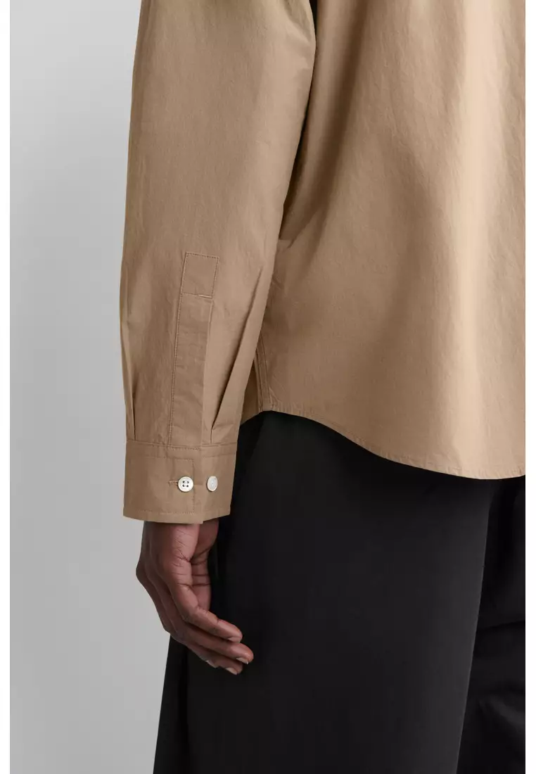 RELAXED PIMA COTTON-POPLIN SHIRT