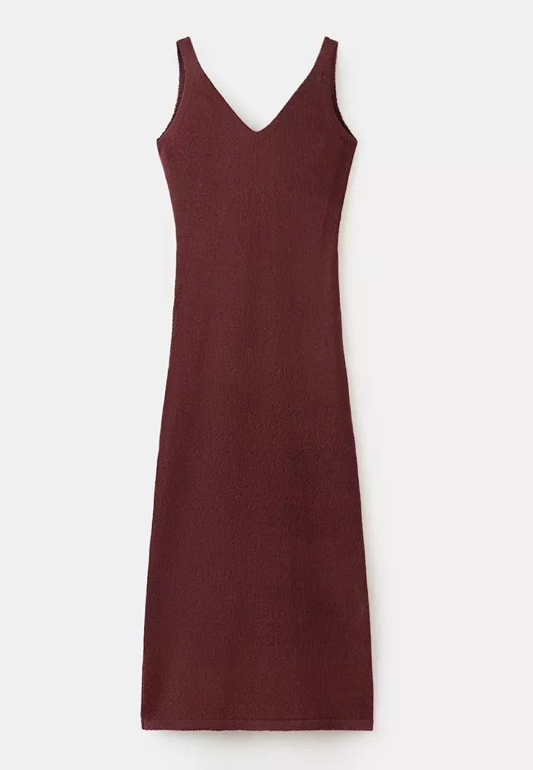 Mango V-Neck Knitted Dress 2026 | Buy Mango Online | ZALORA Hong Kong