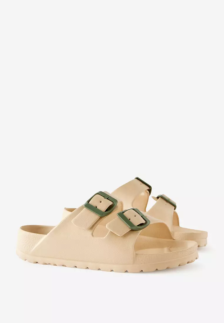 Twin Strap Slide Sandals