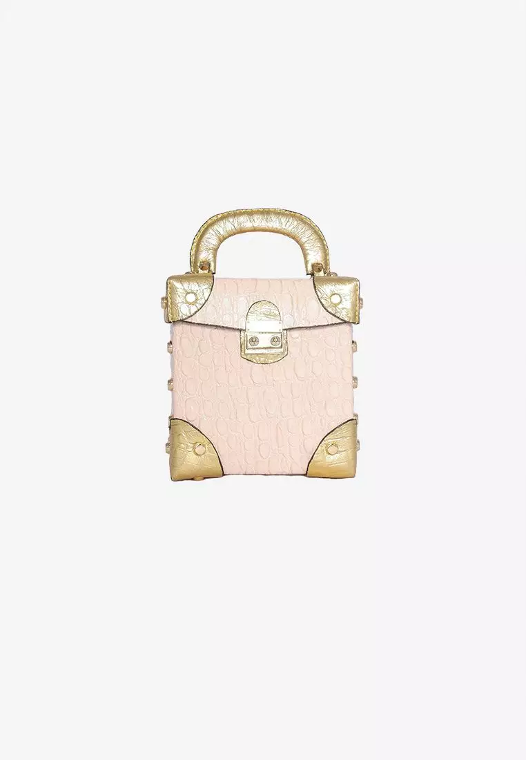 Gold strap bag top