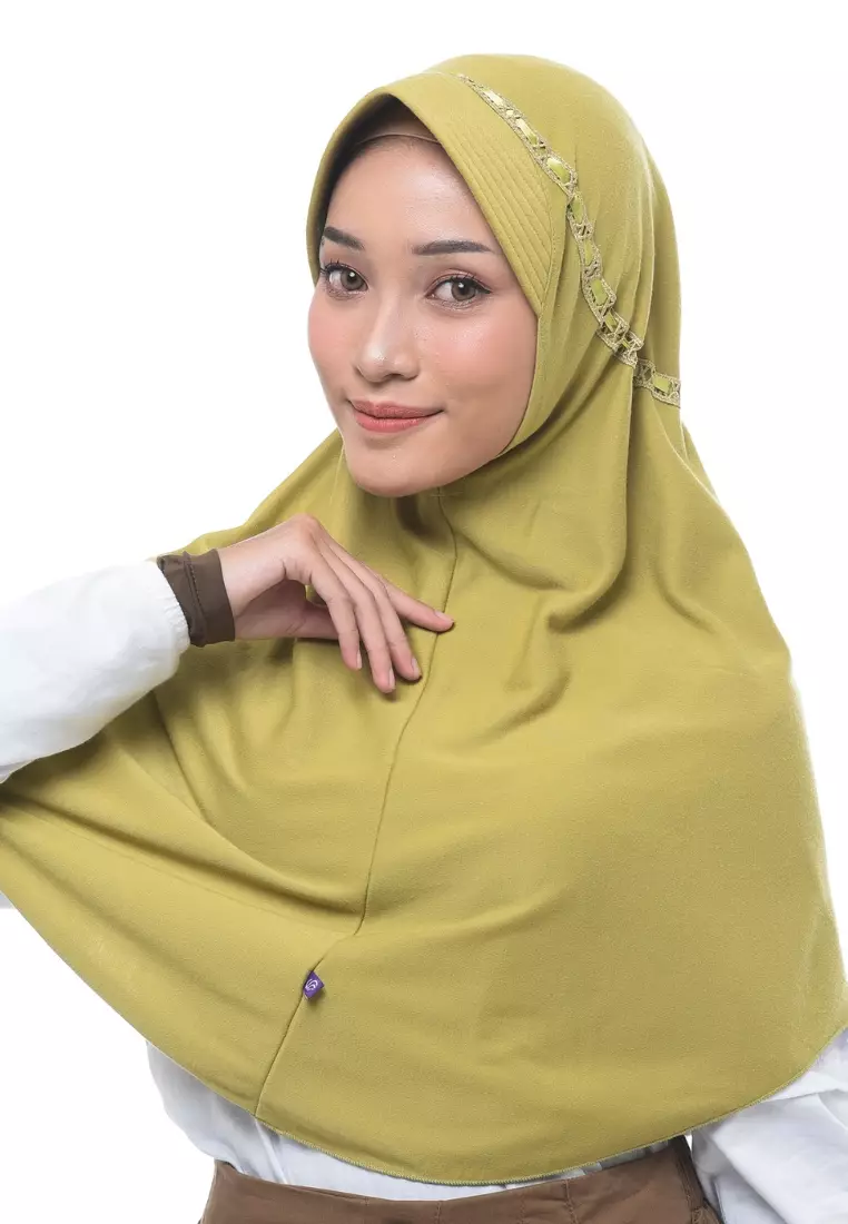 Rabbani - Kerudung Sekolah Instan Hemy KAA - Aloe