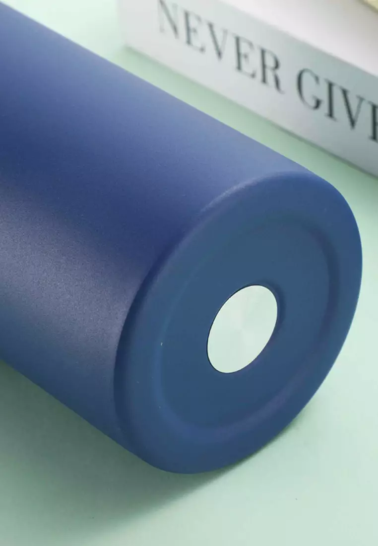 Wakakids Botol Minum Stainless Steel Termos Cup Mug Tumbler Mobil Minimalis Simple 600ml K4005 Venhs Putih