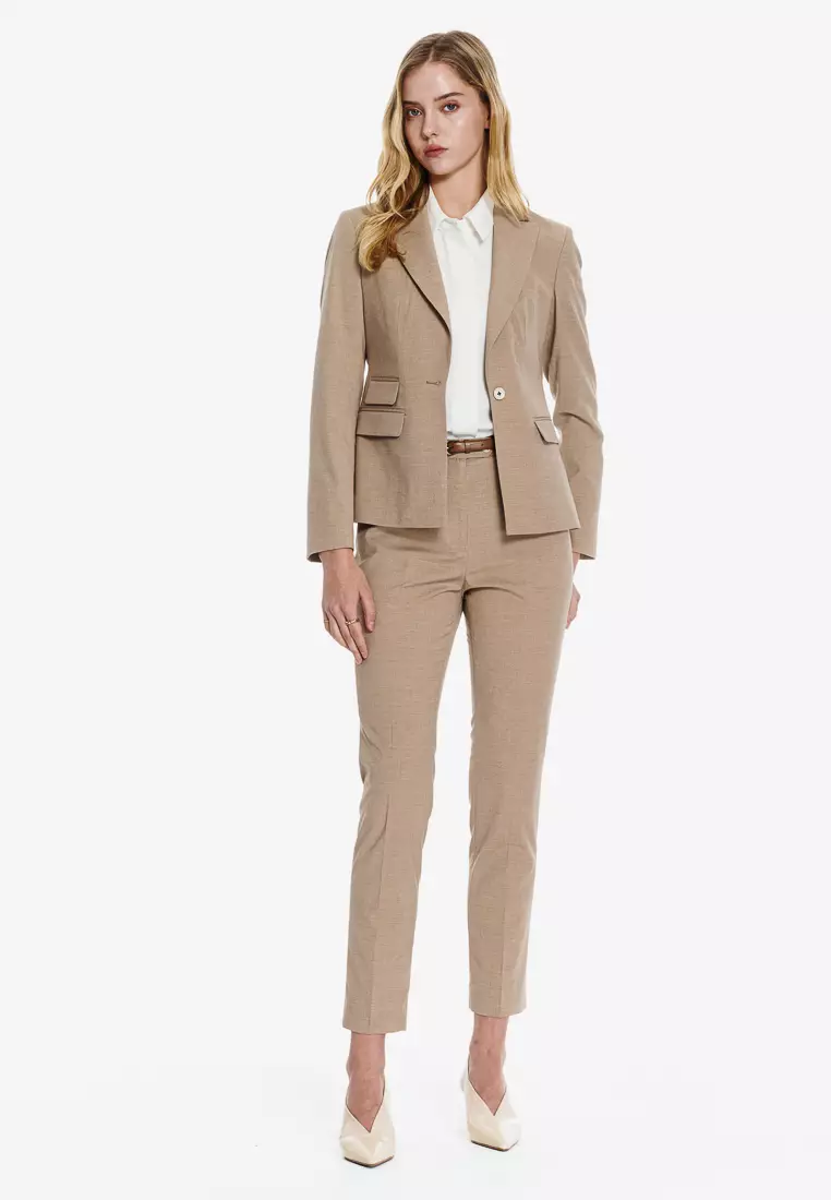 Ivory Wide Placket Long Sleeve Top