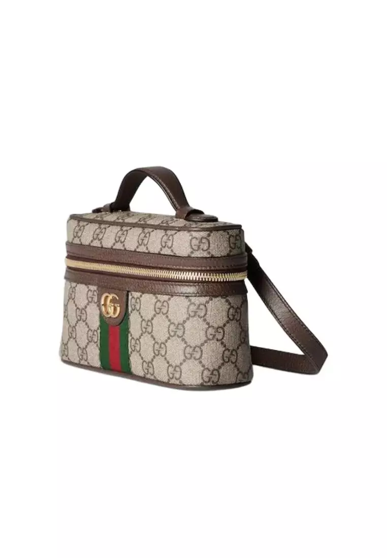 Women's Shoulder Bag in Beige with Dark Brown Color 816357 96IWG