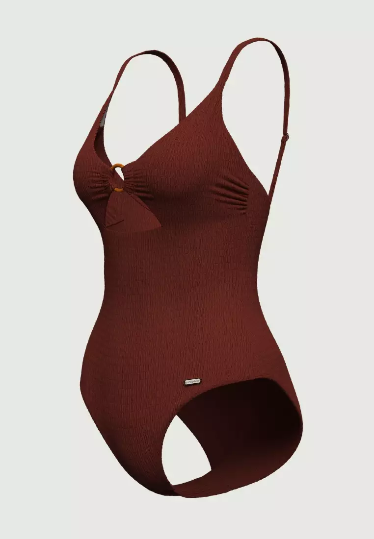 Tropadelic Texture Earth Bamboo Ring Onepiece