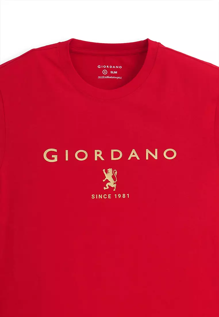 Men's Slim Fit Lion Logo Tee