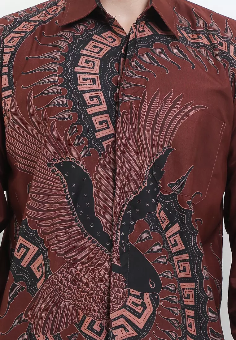 Kamandaka Kemeja Batik Exclusive Premium Pria Casual Modern Lengan Panjang