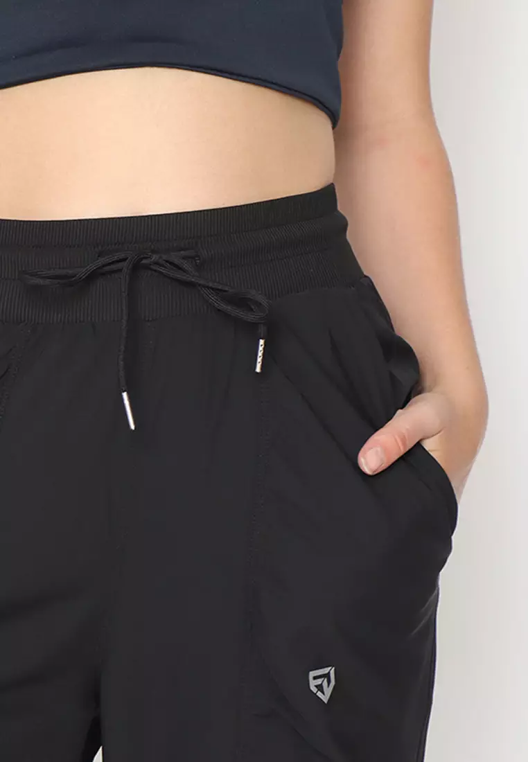 FITWEAR - Jogger Olahraga Wanita PETRA TRACK - JET BLACK